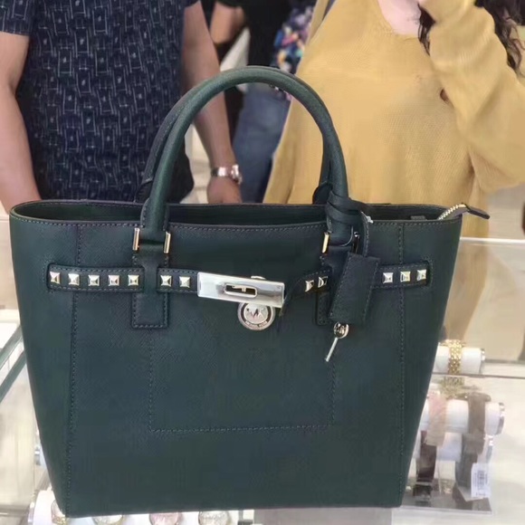 Michael Kors Handbags - Michael Kors Hamilton Traveler Tote Moss Color